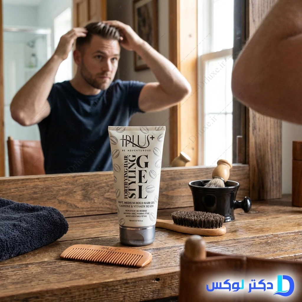 ژل حالت دهنده و تقویت کننده موی سر ویتامین و کافئین آی پلاس